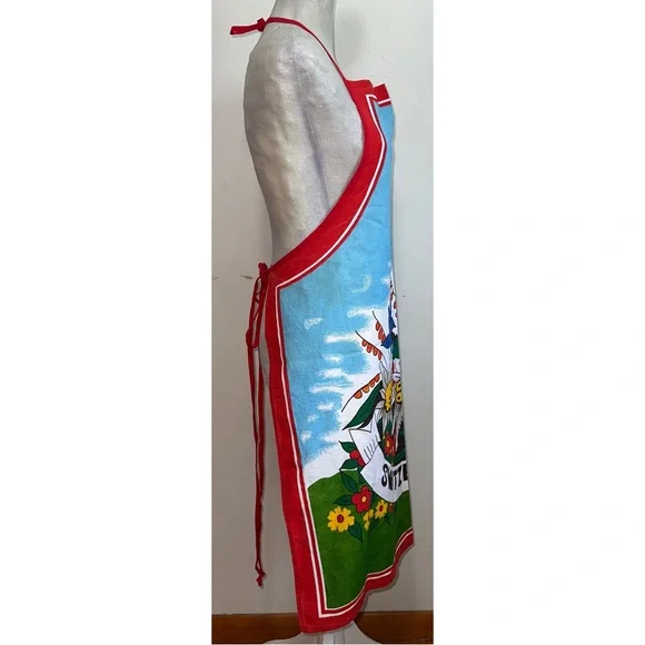 Vintage Floral Switzerland Apron - Picture 9 of 11